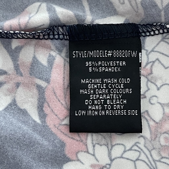 Multi-Coloured Majora Women's Long Sleeve Faux-Wrap Mini Dress - Picture 11 of 12